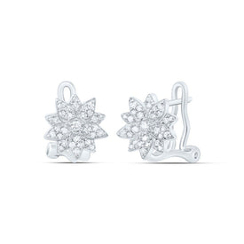 Sterling Silver Diamond Earrings for Everyday Wear with Elegant Styling - Splendid Jewellery