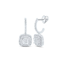 Load image into Gallery viewer, Diamond Earrings in Sterling Silver - Splendid Jewellery