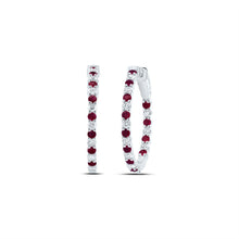 Load image into Gallery viewer, Ruby Fine Jewellery Hoop Earrings - Splendid Jewellery