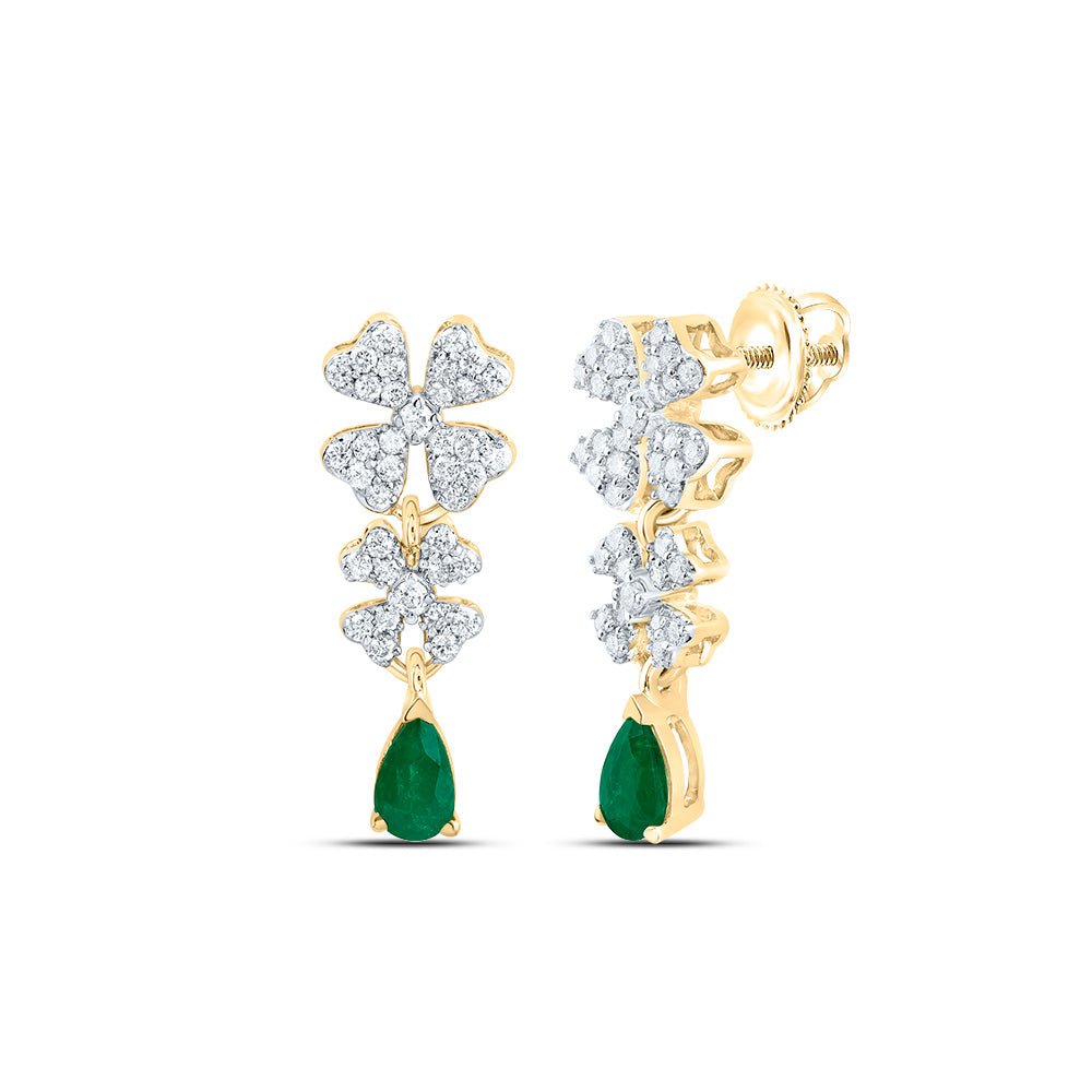 Emerald Fine Jewellery Earrings with Natural Sparkle - Splendid Jewellery