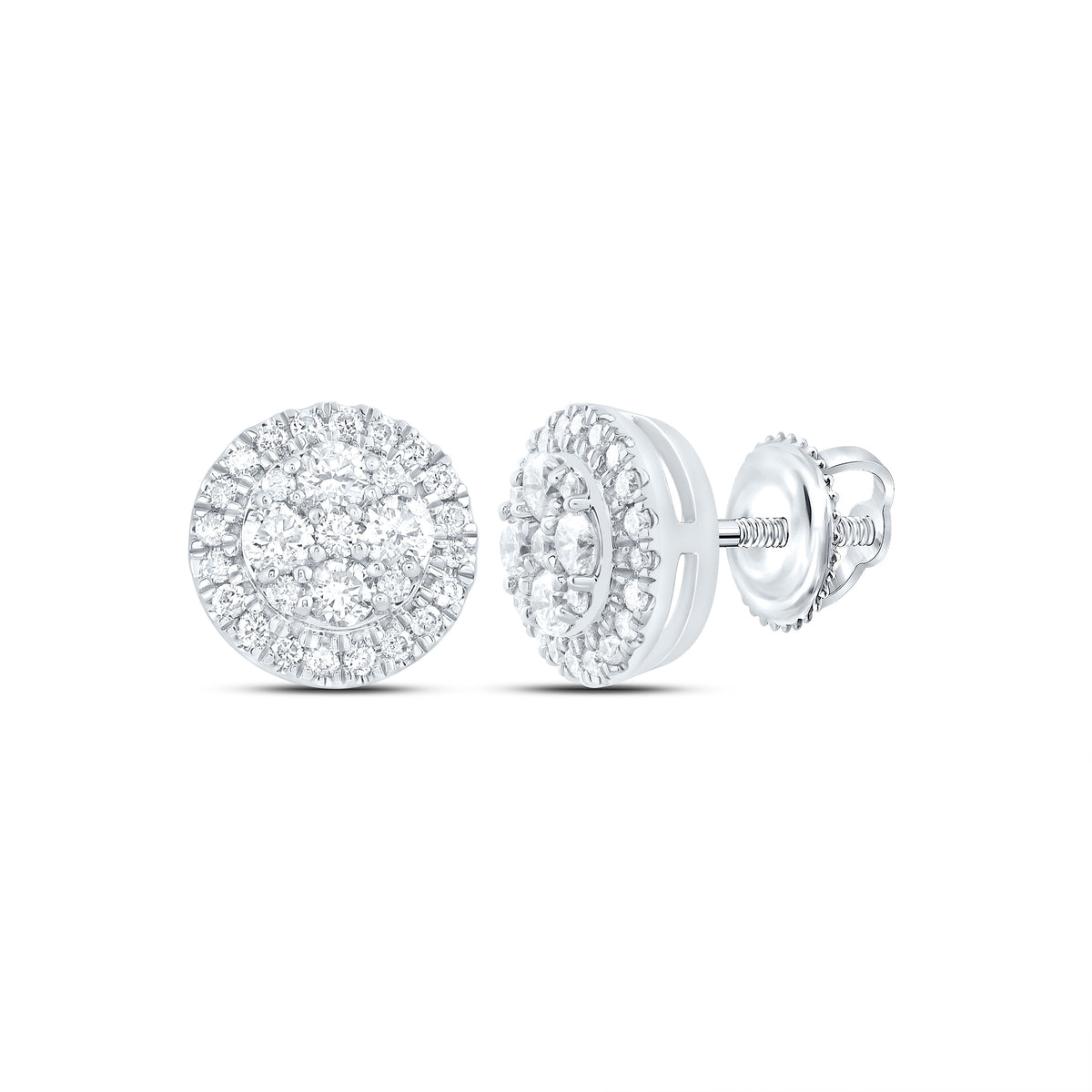 Diamond Stud Earrings 1/2 Cttw with Natural Sparkle - Splendid Jewellery
