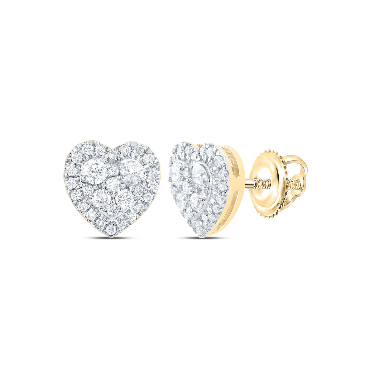 Diamond Stud Earrings in 14K Yellow Gold Gift Edition - Splendid Jewellery
