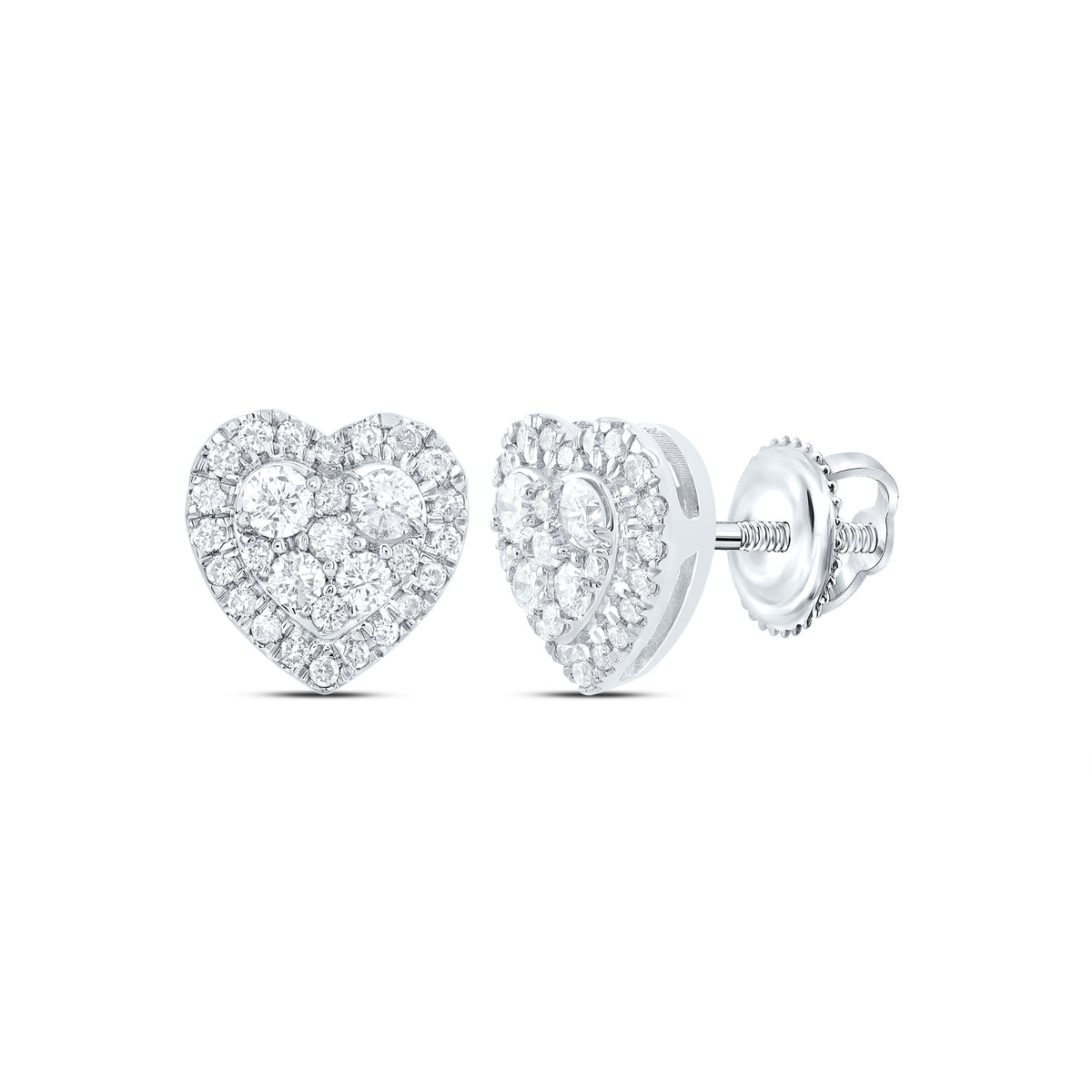 14K White Gold Modern Diamond Earrings Gift Edition - Splendid Jewellery
