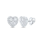 14K White Gold Modern Diamond Earrings Gift Edition - Splendid Jewellery