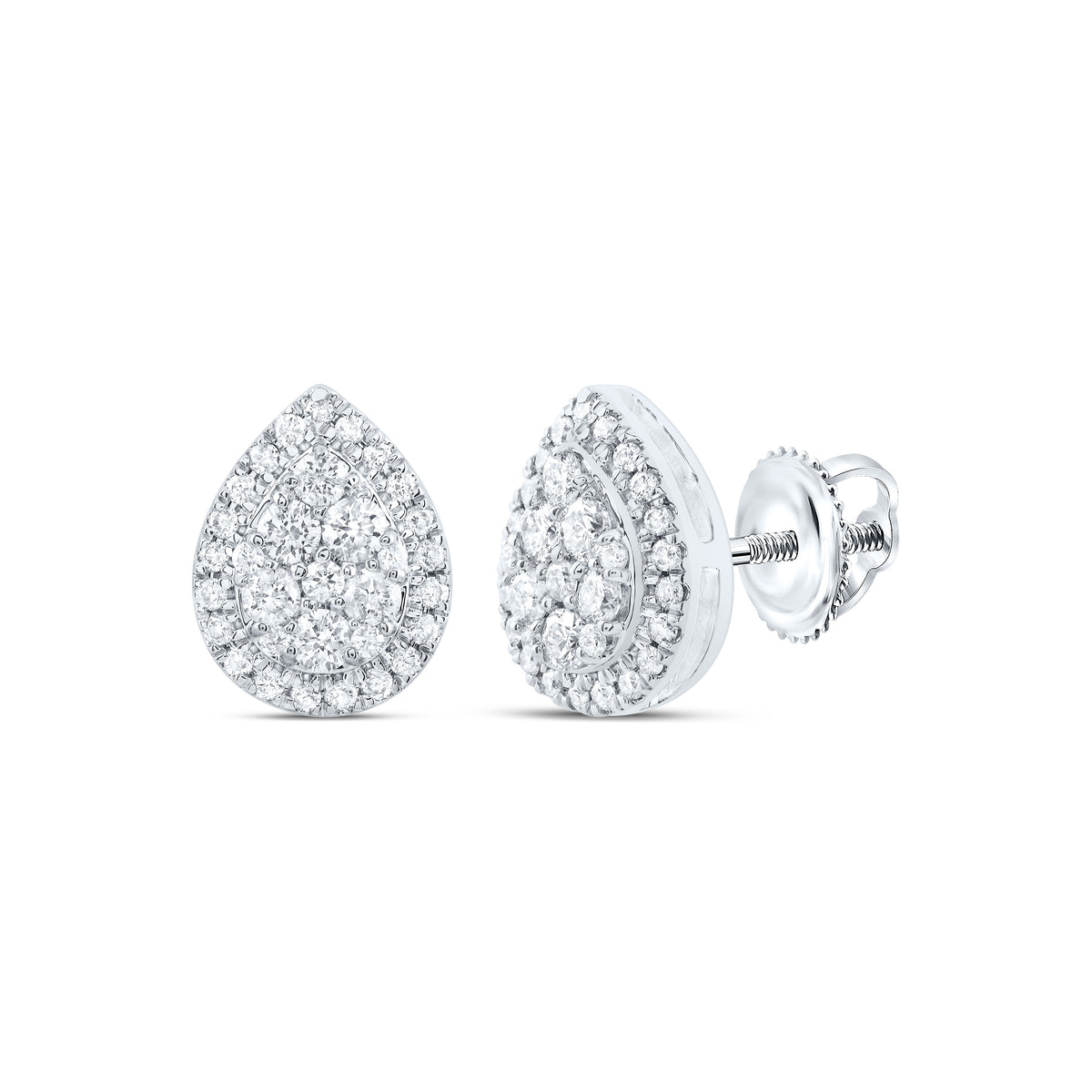 Diamond Stud Earrings in 14K White Gold Gift Edition - Splendid Jewellery