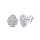 Sterling Silver Gift - Ready Diamond Earrings with Natural Sparkle - Splendid Jewellery