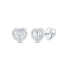 Load image into Gallery viewer, 10K White Gold Diamond Earrings for Everyday Wear Gift Edition - Splendid Jewellery