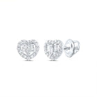 10K White Gold Diamond Earrings for Everyday Wear Gift Edition - Splendid Jewellery