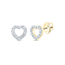 Load image into Gallery viewer, 10K Yellow Gold Elegant Earrings with Diamond with Fine Detail - Splendid Jewellery