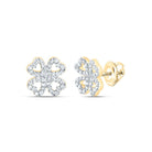 10K Yellow Gold Luxury Diamond Earrings for Everyday Wear - Splendid Jewellery