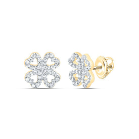 10K Yellow Gold Luxury Diamond Earrings for Everyday Wear - Splendid Jewellery