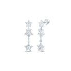 10K White Gold Diamond Earrings 1/4 Cttw Gift Edition - Splendid Jewellery