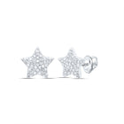 10K White Gold Diamond Earrings with Natural Sparkle - Splendid Jewellery