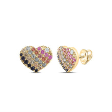 Load image into Gallery viewer, Sapphire Stud Earrings with Natural Sparkle - Splendid Jewellery
