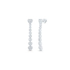 14K White Gold Gift - Ready Diamond Earrings for Everyday Wear - Splendid Jewellery