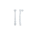 14K White Gold Gift - Ready Diamond Earrings for Everyday Wear - Splendid Jewellery