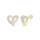 10K Yellow Gold Gift - Ready Diamond Earrings for Everyday Wear - Splendid Jewellery