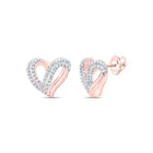Heart Diamond Earrings 1/3 Cttw - Splendid Jewellery
