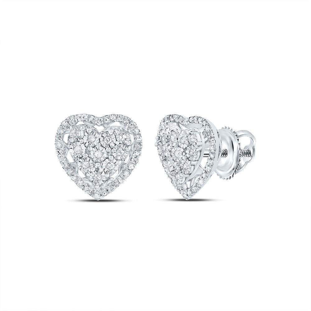 Diamond Earrings in 10K White Gold Gift Edition - Splendid Jewellery