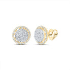 Diamond Stud Earrings 1/3 Cttw with Fine Detail - Splendid Jewellery