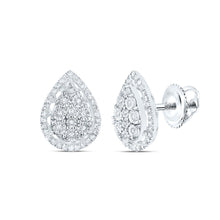 Load image into Gallery viewer, 10K White Gold Gift - Ready Diamond Earrings with Elegant Styling - Splendid Jewellery