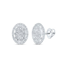 Load image into Gallery viewer, 10K White Gold Diamond Stud Earrings 1/4 Cttw - Splendid Jewellery