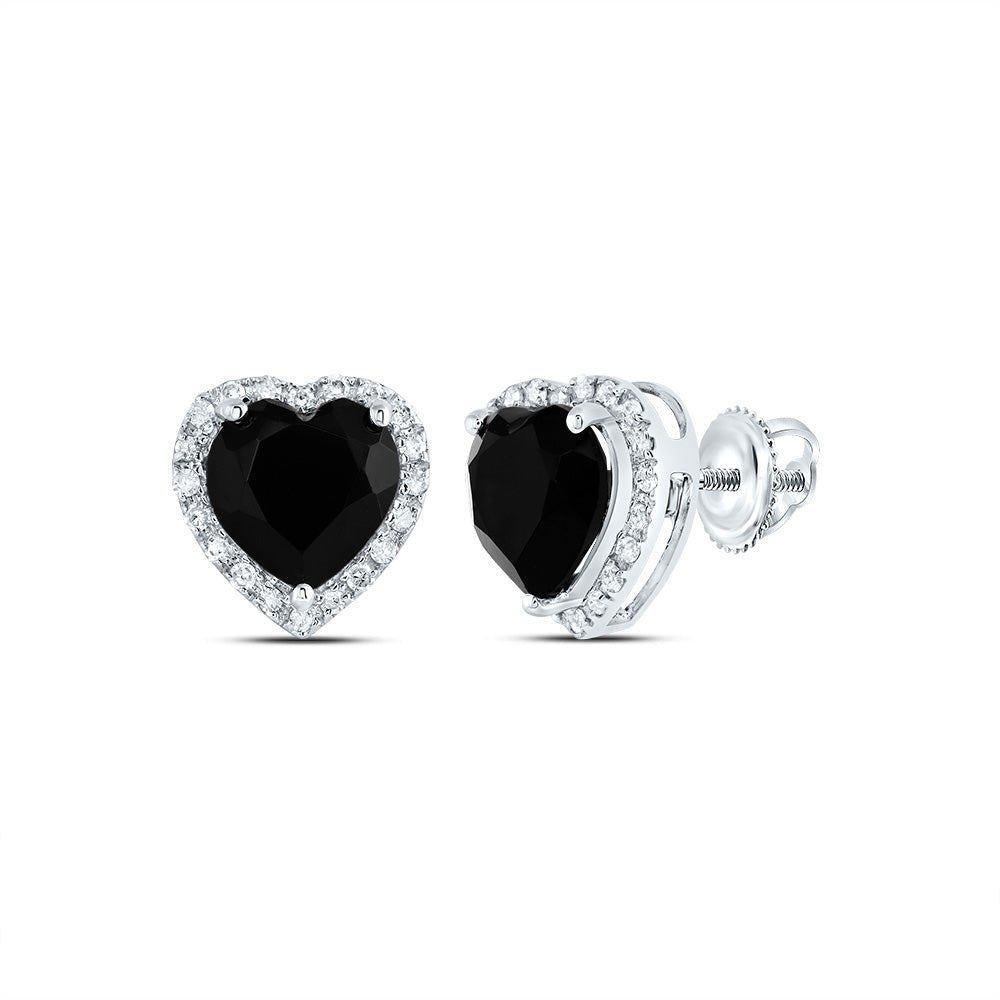 10K White Gold Gift - Ready Diamond Earrings with Natural Sparkle - Splendid Jewellery