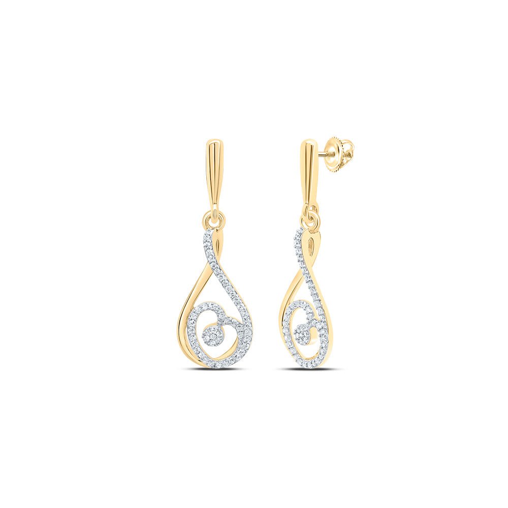 Heart Diamond Earrings 1/4 Cttw Gift Edition - Splendid Jewellery