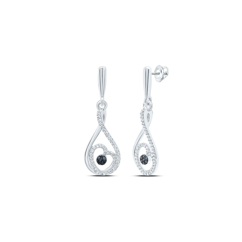 10K White Gold Gift - Ready Diamond Earrings for Everyday Wear - Splendid Jewellery