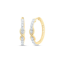 Load image into Gallery viewer, Diamond Hoop Earrings 5/8 Cttw - Splendid Jewellery