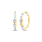 Diamond Hoop Earrings 5/8 Cttw - Splendid Jewellery