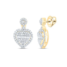 Load image into Gallery viewer, 10K Yellow Gold Diamond Earrings for Everyday Wear for Everyday Wear - Splendid Jewellery