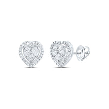 Load image into Gallery viewer, 14K White Gold Diamond Stud Earrings 1/3 Cttw Gift Edition - Splendid Jewellery