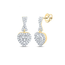 Load image into Gallery viewer, Diamond Earrings in 10K Yellow Gold with Natural Sparkle - Splendid Jewellery