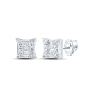 10K White Gold Gift - Ready Diamond Earrings Gift Edition - Splendid Jewellery
