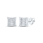10K White Gold Gift - Ready Diamond Earrings Gift Edition - Splendid Jewellery