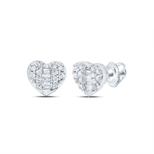 Load image into Gallery viewer, 10K White Gold Elegant Earrings with Diamond Gift Edition - Splendid Jewellery