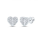 10K White Gold Elegant Earrings with Diamond Gift Edition - Splendid Jewellery
