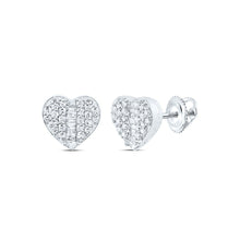 Load image into Gallery viewer, Heart Diamond Earrings 1/4 Cttw - Splendid Jewellery