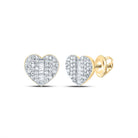 Diamond Earrings in 10K Yellow Gold for Everyday Wear - Splendid Jewellery