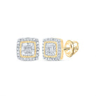 10K Yellow Gold Baguette Diamond Earrings with Elegant Styling - Splendid Jewellery