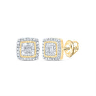 10K Yellow Gold Baguette Diamond Earrings with Elegant Styling - Splendid Jewellery