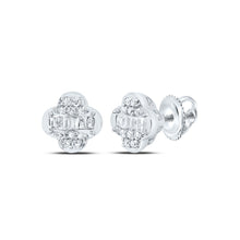 Load image into Gallery viewer, Diamond Stud Earrings in 10K White Gold Gift Edition - Splendid Jewellery