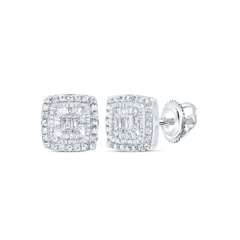 Baguette Diamond Earrings 1/3 Cttw - Splendid Jewellery
