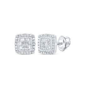 Baguette Diamond Earrings 1/3 Cttw - Splendid Jewellery
