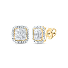 Load image into Gallery viewer, 10K Yellow Gold Elegant Earrings with Diamond for Everyday Wear - Splendid Jewellery