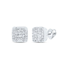 Load image into Gallery viewer, 10K White Gold Diamond Stud Earrings 1/8 Cttw - Splendid Jewellery