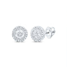 10K White Gold Luxury Diamond Earrings - Splendid Jewellery