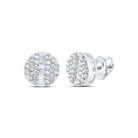 10K White Gold Diamond Earrings for Everyday Wear with Natural Sparkle - Splendid Jewellery