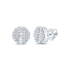 10K White Gold Diamond Earrings for Everyday Wear with Natural Sparkle - Splendid Jewellery